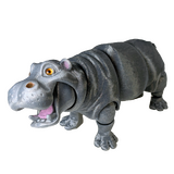 Supportive Solutions Hippopotamus Figurine - Large Silver - New, Handmade