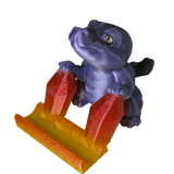 Supportive Solutions Crocodile Phone Stand - One Size Purple & Rainbow - New, Handmade