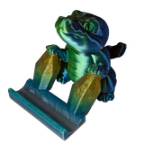 Supportive Solutions Crocodile Phone Stand - One Size Yellow/Blue/Green & Rainbow - New, Handmade