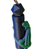 Supportive Solutions Dragon Lip Balm Holder - One Size Purple/Green & Black/Blue - New, Handmade