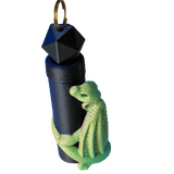 Supportive Solutions Dragon Lip Balm Holder - One Size Blue/Green & Black/Blue - New, Handmade