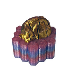 Supportive Solutions Floppies Fidget (Hexagon 19 With Cat) Sensory Fidget - One Size Rainbow (Translucent) - New, Handmade