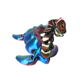 Supportive Solutions Loch Ness Monster Flexible Figure - Large Red/Blue/Gold - New, Handmade