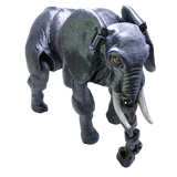 Supportive Solutions Elephant Flexible Figure - Large Sparkly Blue/Green - New, Handmade