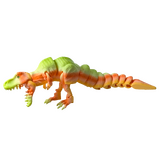Supportive Solutions Tyrannosaurus Rex Flexible Figure - Large Coral Gradient - New, Handmade
