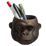 Supportive Solutions Gorilla Pencil Holder Brown - New, Handmade