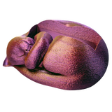 Supportive Solutions Sleeping Cat Business Card Holder Red/Gold/Purple - New, Handmade