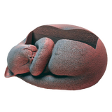 Supportive Solutions Sleeping Cat Business Card Holder Red/Black - New, Handmade