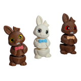 Supportive Solutions The Gourmet Hoppers Chocolate Bunnies Magnet Set - Set Of 3 (Milk, White, Dark) - New, Handmade