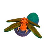 Supportive Solutions Gossamer Gliders: Mythic Dragonfly Egg Playset - Set Of 3 (Large) Rainbow - New, Handmade