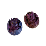 Supportive Solutions Dragon Hatchlings Magnet Set - Set Of 2 Multi-coloured - New, Handmade