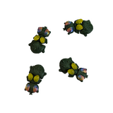 Supportive Solutions Flies Magnet Set - Set Of 4 Multi-coloured - New, Handmade