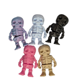 Supportive Solutions Skelly Squad Skeletons Magnet Set - Set Of 5 Multi-coloured - New, Handmade