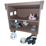 Supportive Solutions Miniature Rabbit Hutch Collection Playset - Set Of 8 Multi-coloured - New, Handmade