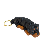 Supportive Solutions Wiggle-Mates Rottweiler Keyring & Bag Charm Black & Tan - New, Handmade