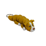 Supportive Solutions Wiggle-Mates American Pit Bull Terrier Keyring & Bag Charm White & Tan - New, Handmade