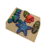 Supportive Solutions Crusty Crew Magnet Set - Set Of 4 Multi-coloured - New, Handmade