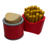 Supportive Solutions Chips & Fries Sensory Fidget Set - Set Of 2 Multi-coloured - New, Handmade