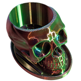 Supportive Solutions Skull Planter Red/Green/Blue - New, Handmade
