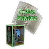 Supportive Solutions Glow Funko POP! Protector Cases 0.6mm Gauge - Pack Of Five