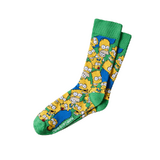 The Simpsons Family Licensed Crew Socks By SWAG - One Size Fits Most - New