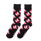 Ghostbusters Logo Licensed Crew Socks By SWAG - One Size Fits Most - New