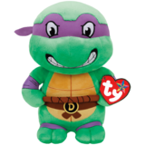 TY Beanie Buddy Teenage Mutant Ninja Turtles 13” Donatello Beanie Baby - New, With Tags