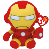 Marvel 8" Iron Man Beanie Baby - TY Beanie Babies - New, With Tags