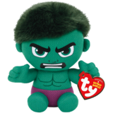 Marvel 8" The Hulk Beanie Baby - TY Beanie Babies - New, With Tags