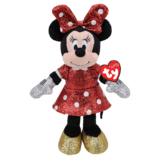 TY Sparkle Disney 8” Minnie Mouse Beanie Baby - New, With Tags