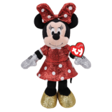 Disney 8” Minnie Mouse Beanie Baby Sparkle - TY Beanie Babies - New, With Tags