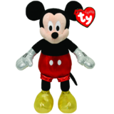 Mickey Mouse Red Sparkle Beanie Babies - TY Beanie Babies #41058 - New, With Tags