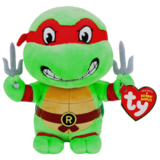 TMNT Raphael Beanie Babies - TY Beanie Babies #41184 - New, With Tags