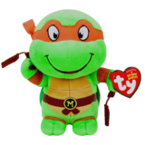 TMNT Michelangelo Beanie Babies - TY Beanie Babies #41185 - New, With Tags