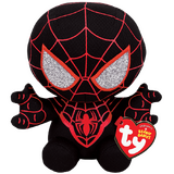 Marvel 8" Spider-Man (Miles Morales) Beanie Baby - TY Beanie Babies - New, With Tags