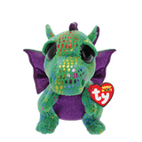 TY Beanie Boos Cinder Green Dragon Beanie Baby - New, With Tags