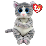 TY Beanie Bellies Mitzi Grey Tabby Cat 8” Beanie Baby - New, With Tags