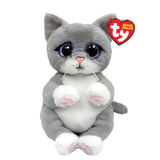 TY Beanie Bellies Morgan Grey Cat 8” Beanie Baby - New, With Tags