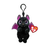 TY Beanie Bellies Clip Halloween Alfred Black Bat 4" Beanie Baby - New, With Tags