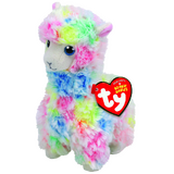 TY Beanie Babies Lola Multicoloured Llama 8" Beanie Baby - New, With Tags