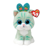TY Beanie Boos Gumdrop Teal Cat 6” Beanie Baby - New, With Tags