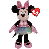 TY Sparkle Disney Minnie Mouse Ballerina 8" Beanie Baby - New, With Tags