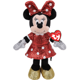 TY Sparkle Disney Minnie Mouse 13" Beanie Baby - New, With Tags