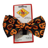 Bow Tie Collar - Slider For Dogs - Jack O'Lantern Small - By Worthy Dog