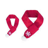 ZippyPaws Christmas Holiday Themed Pet Snowflake Scarf - Two Sizes