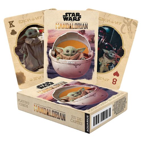 Star Wars The Mandalorian Grogu (aka Baby Yoda) Playing Cards By Aquarius - New, Sealed