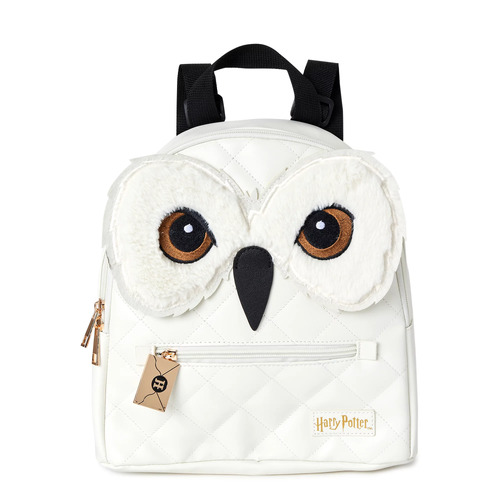 Harry Potter Hedwig Quilted Mini Backpack White By Bioworld - New, With Tags