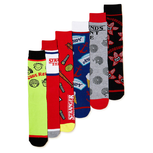Netflix Stranger Things Crew Socks (6 Pair) - New