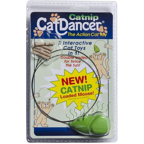 CatDancer Catnip - The Original Interactive Cat & Kitten Toy Plus a Catnip-infused Mouse Lure