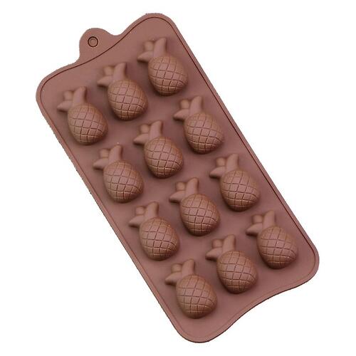 12 Cavity 3D Pineapple Silicone Mould For Chocolates/Baking/Etc